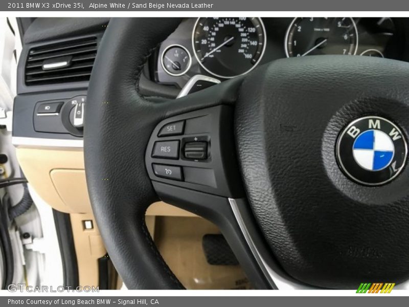 Alpine White / Sand Beige Nevada Leather 2011 BMW X3 xDrive 35i