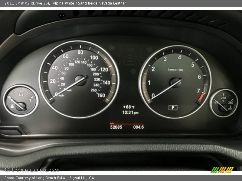 Alpine White / Sand Beige Nevada Leather 2011 BMW X3 xDrive 35i