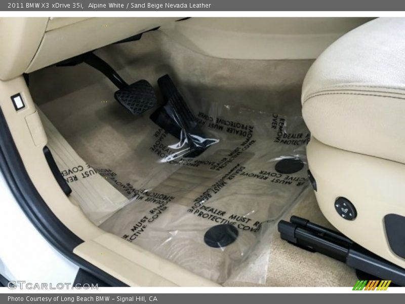 Alpine White / Sand Beige Nevada Leather 2011 BMW X3 xDrive 35i