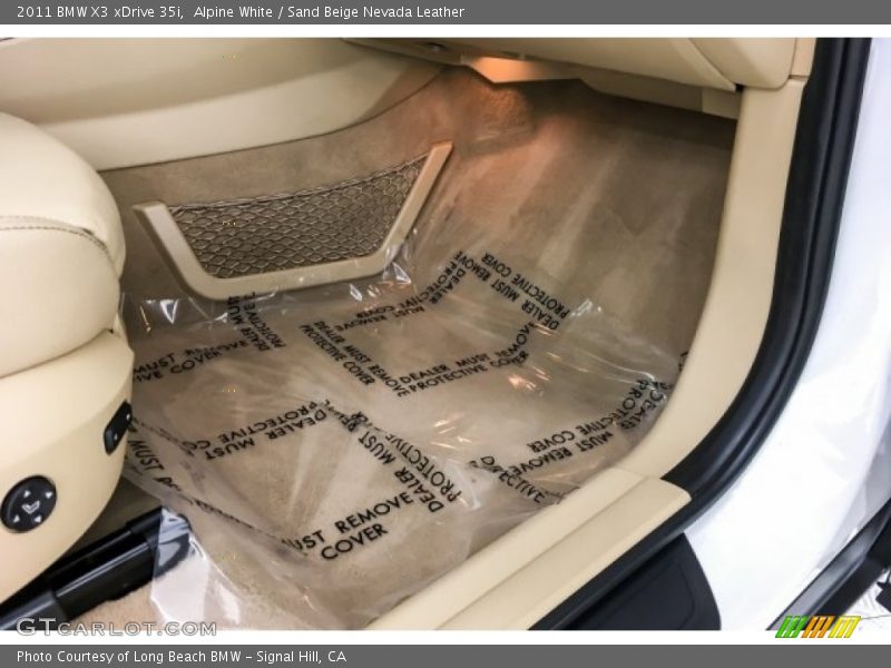 Alpine White / Sand Beige Nevada Leather 2011 BMW X3 xDrive 35i
