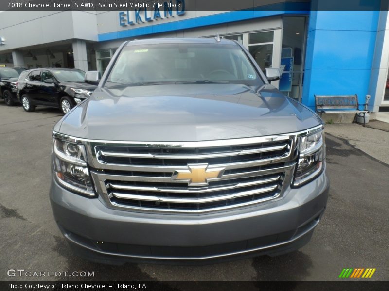Satin Steel Metallic / Jet Black 2018 Chevrolet Tahoe LS 4WD