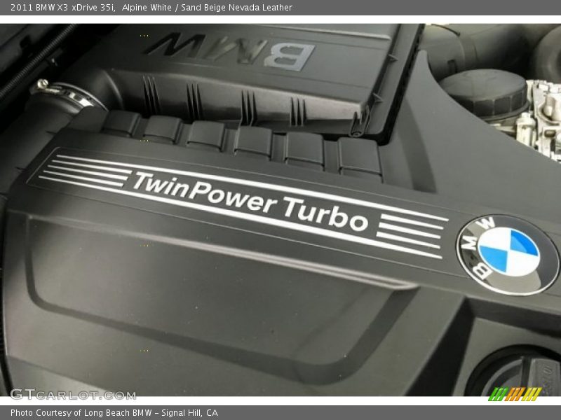 Alpine White / Sand Beige Nevada Leather 2011 BMW X3 xDrive 35i