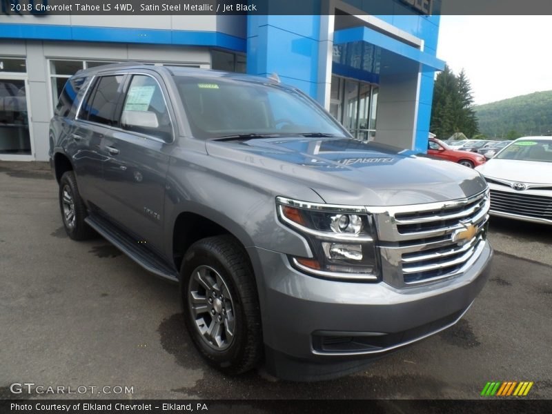 Satin Steel Metallic / Jet Black 2018 Chevrolet Tahoe LS 4WD