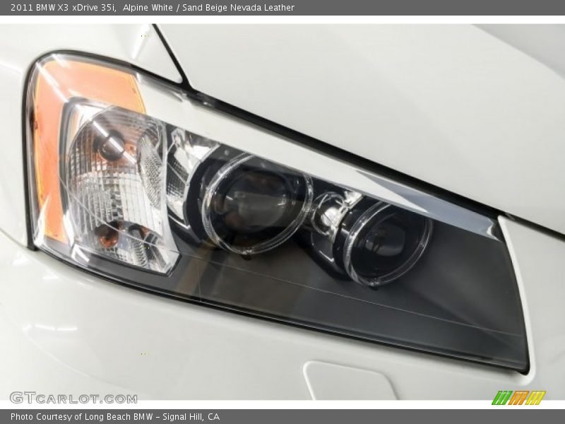 Alpine White / Sand Beige Nevada Leather 2011 BMW X3 xDrive 35i