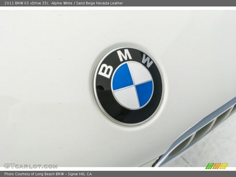 Alpine White / Sand Beige Nevada Leather 2011 BMW X3 xDrive 35i