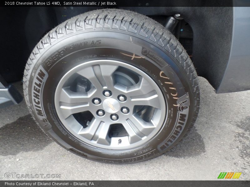 Satin Steel Metallic / Jet Black 2018 Chevrolet Tahoe LS 4WD
