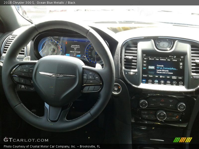 Ocean Blue Metallic / Black 2018 Chrysler 300 S