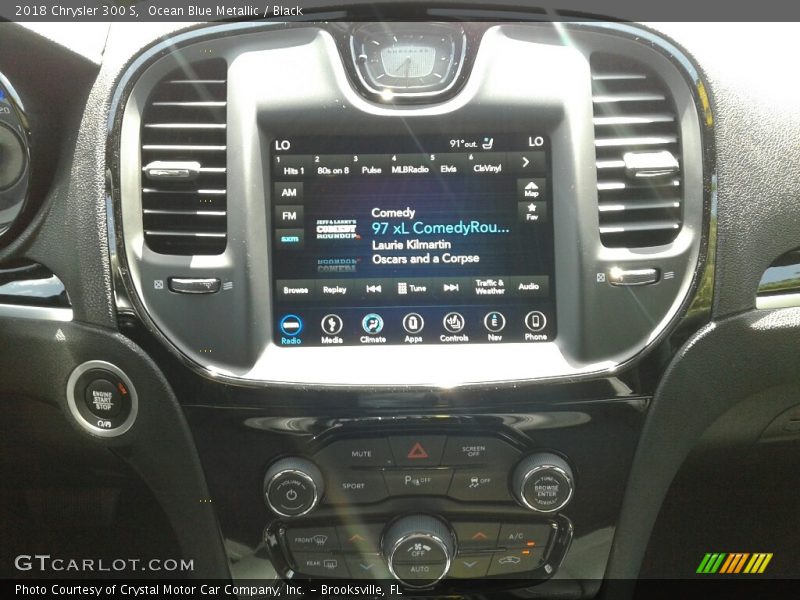 Ocean Blue Metallic / Black 2018 Chrysler 300 S
