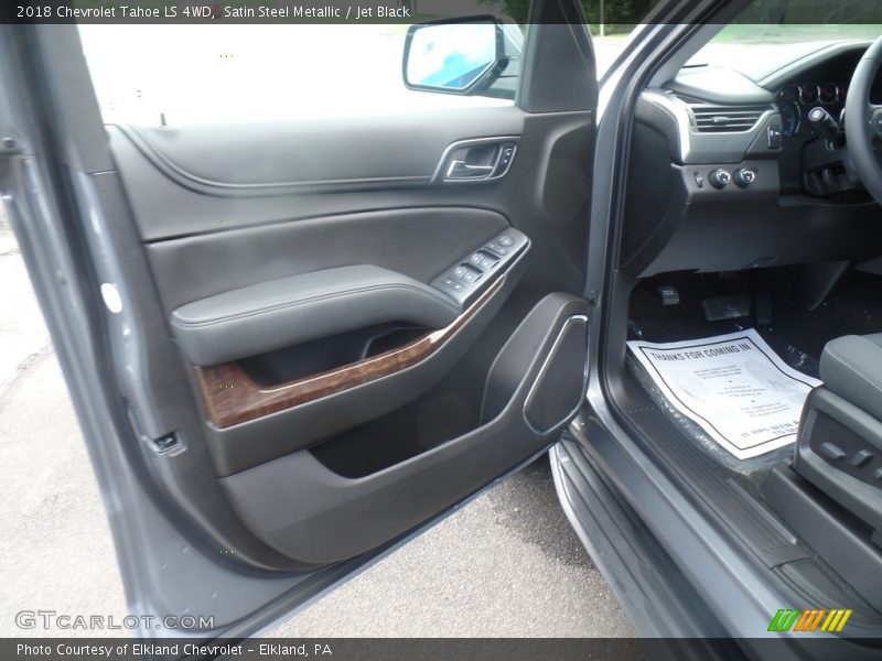 Satin Steel Metallic / Jet Black 2018 Chevrolet Tahoe LS 4WD