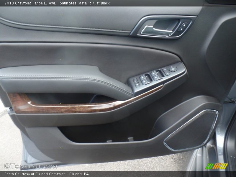Satin Steel Metallic / Jet Black 2018 Chevrolet Tahoe LS 4WD