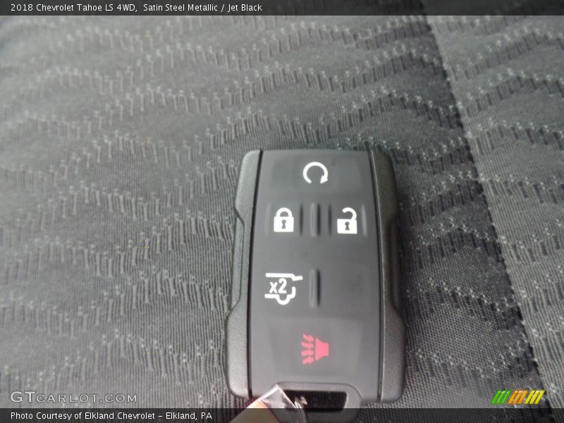 Satin Steel Metallic / Jet Black 2018 Chevrolet Tahoe LS 4WD