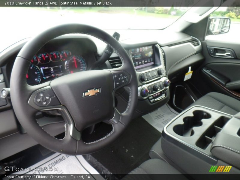 Satin Steel Metallic / Jet Black 2018 Chevrolet Tahoe LS 4WD