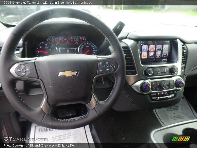 Satin Steel Metallic / Jet Black 2018 Chevrolet Tahoe LS 4WD