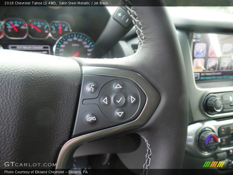 Satin Steel Metallic / Jet Black 2018 Chevrolet Tahoe LS 4WD