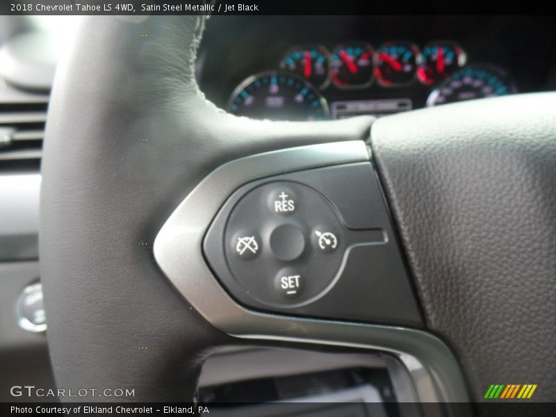 Satin Steel Metallic / Jet Black 2018 Chevrolet Tahoe LS 4WD