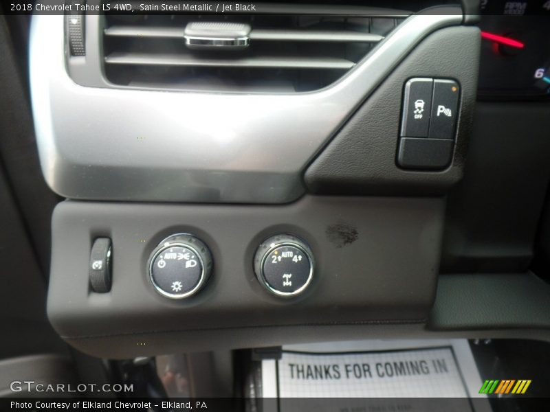 Satin Steel Metallic / Jet Black 2018 Chevrolet Tahoe LS 4WD