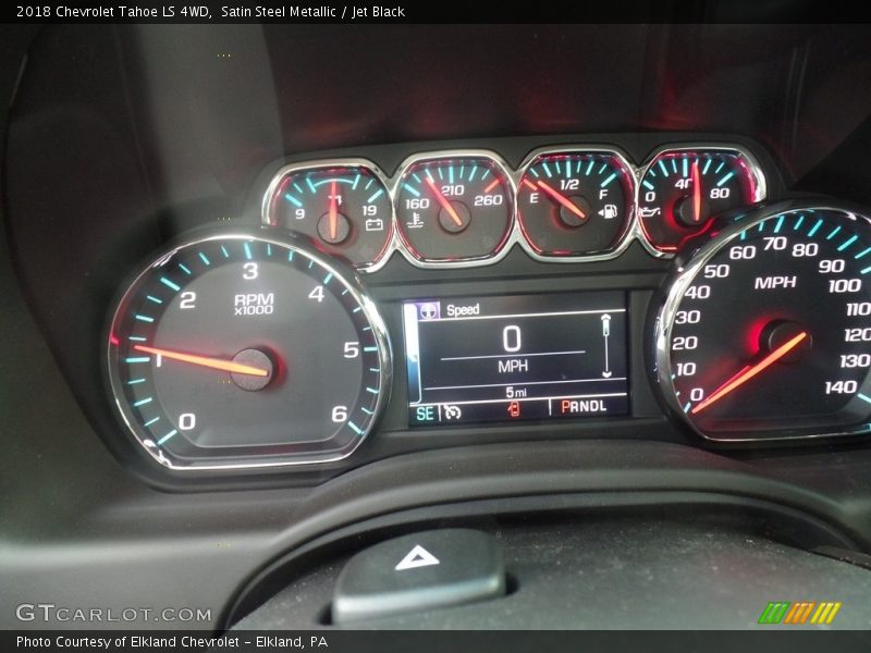 Satin Steel Metallic / Jet Black 2018 Chevrolet Tahoe LS 4WD