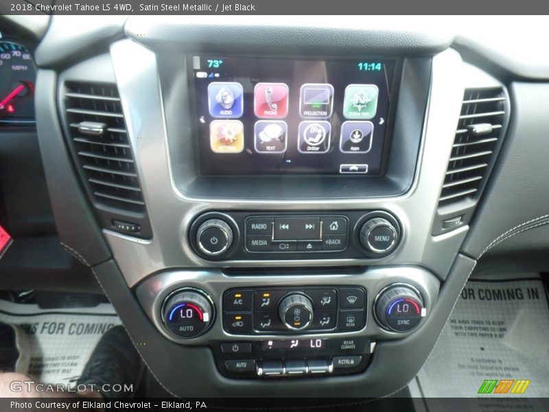 Satin Steel Metallic / Jet Black 2018 Chevrolet Tahoe LS 4WD