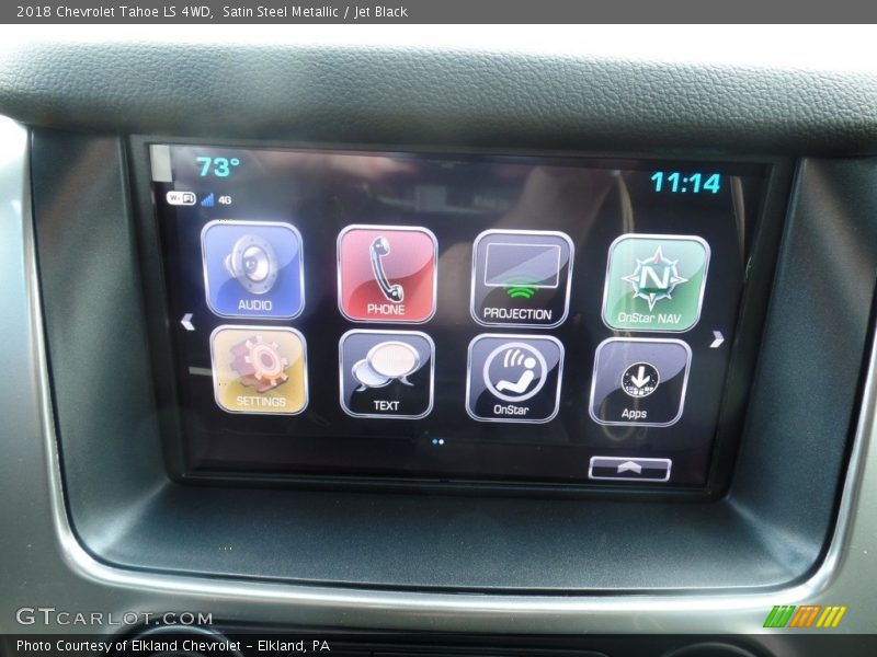 Satin Steel Metallic / Jet Black 2018 Chevrolet Tahoe LS 4WD
