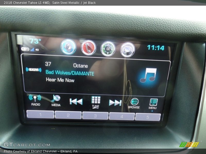 Satin Steel Metallic / Jet Black 2018 Chevrolet Tahoe LS 4WD
