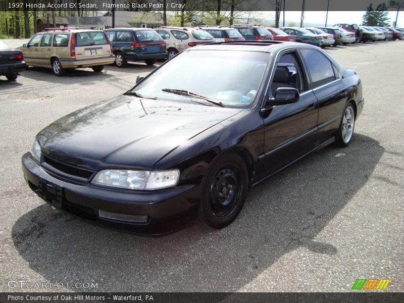 Flamenco Black Pearl / Gray 1997 Honda Accord EX Sedan