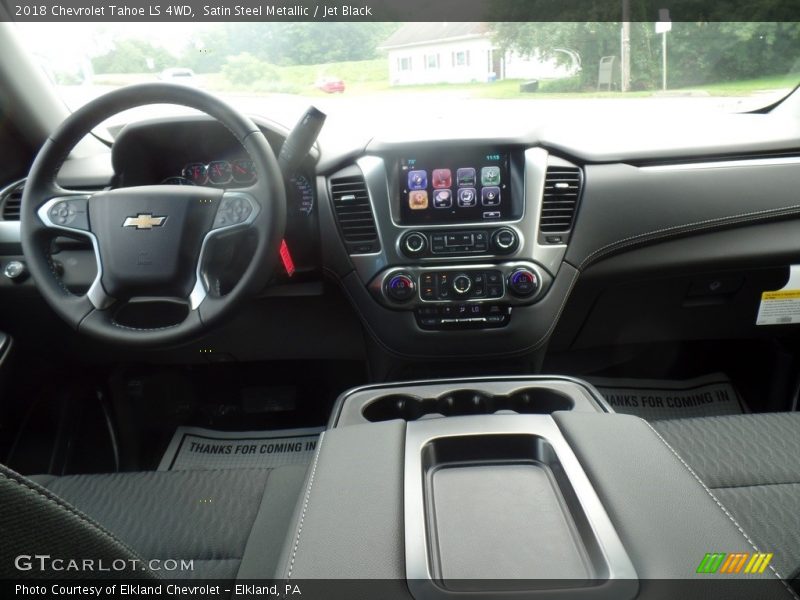 Satin Steel Metallic / Jet Black 2018 Chevrolet Tahoe LS 4WD