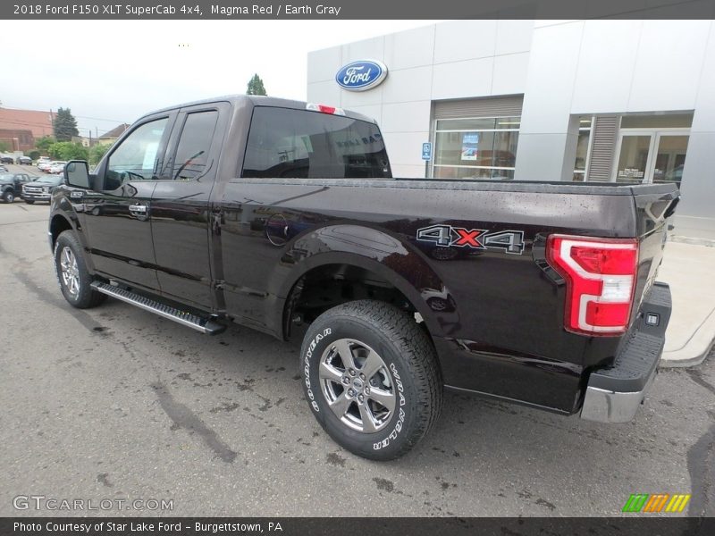 Magma Red / Earth Gray 2018 Ford F150 XLT SuperCab 4x4
