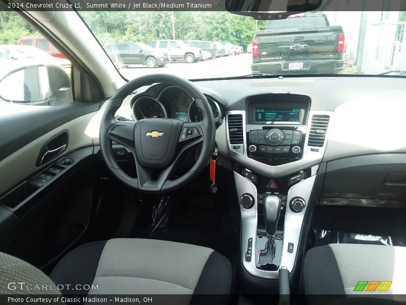 Summit White / Jet Black/Medium Titanium 2014 Chevrolet Cruze LS