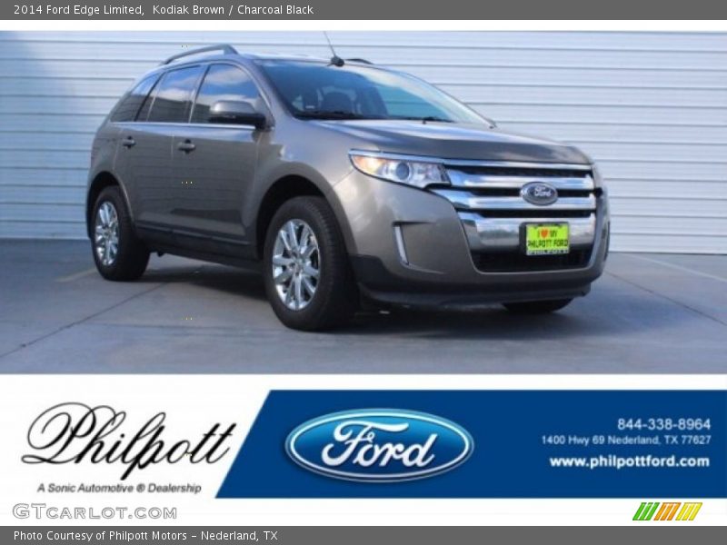 Kodiak Brown / Charcoal Black 2014 Ford Edge Limited