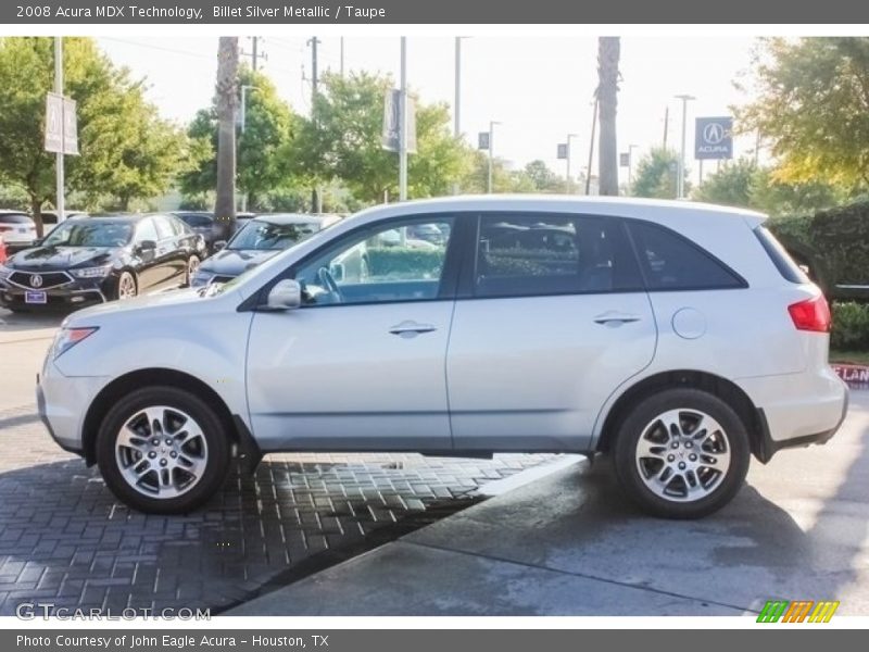 Billet Silver Metallic / Taupe 2008 Acura MDX Technology