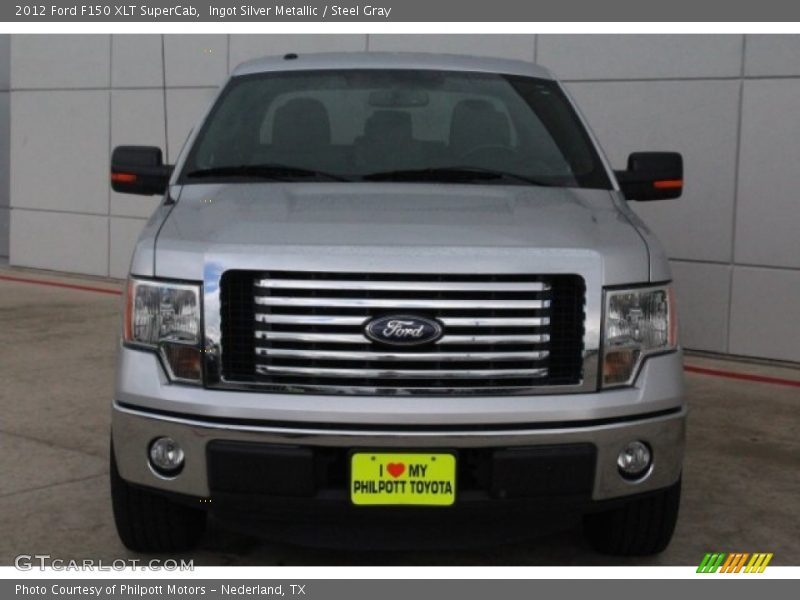 Ingot Silver Metallic / Steel Gray 2012 Ford F150 XLT SuperCab