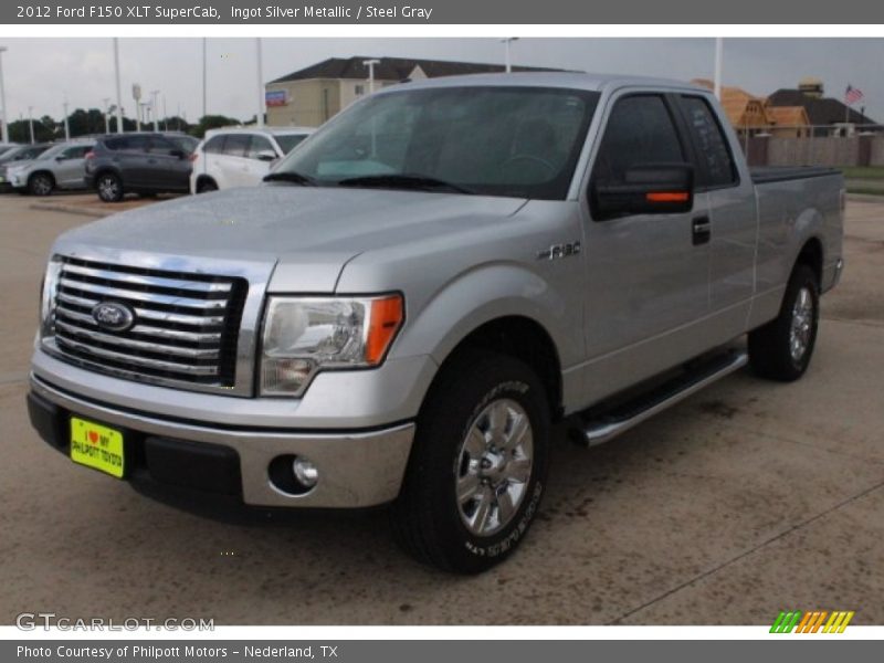 Ingot Silver Metallic / Steel Gray 2012 Ford F150 XLT SuperCab