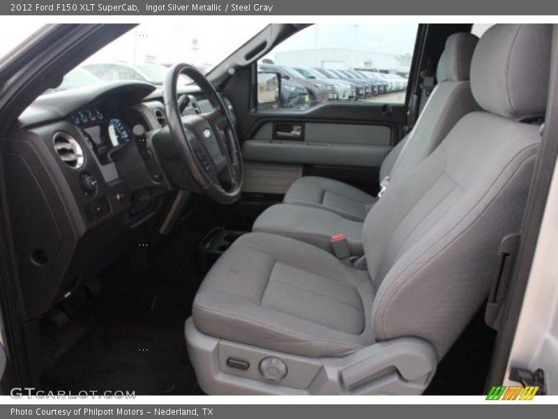Ingot Silver Metallic / Steel Gray 2012 Ford F150 XLT SuperCab