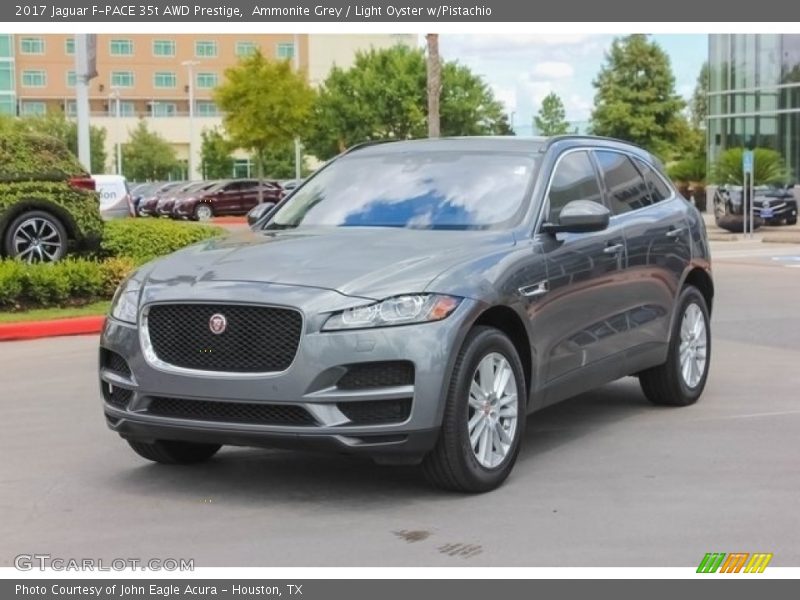 Ammonite Grey / Light Oyster w/Pistachio 2017 Jaguar F-PACE 35t AWD Prestige