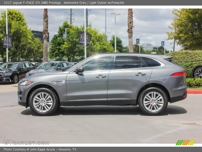Ammonite Grey / Light Oyster w/Pistachio 2017 Jaguar F-PACE 35t AWD Prestige