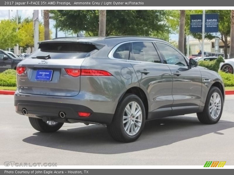 Ammonite Grey / Light Oyster w/Pistachio 2017 Jaguar F-PACE 35t AWD Prestige