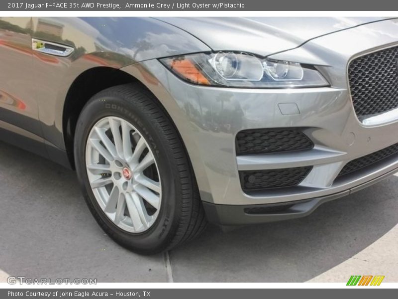 Ammonite Grey / Light Oyster w/Pistachio 2017 Jaguar F-PACE 35t AWD Prestige