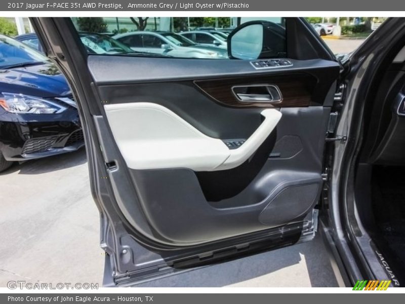 Ammonite Grey / Light Oyster w/Pistachio 2017 Jaguar F-PACE 35t AWD Prestige