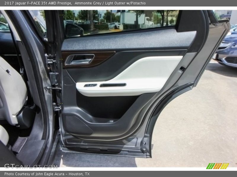 Ammonite Grey / Light Oyster w/Pistachio 2017 Jaguar F-PACE 35t AWD Prestige