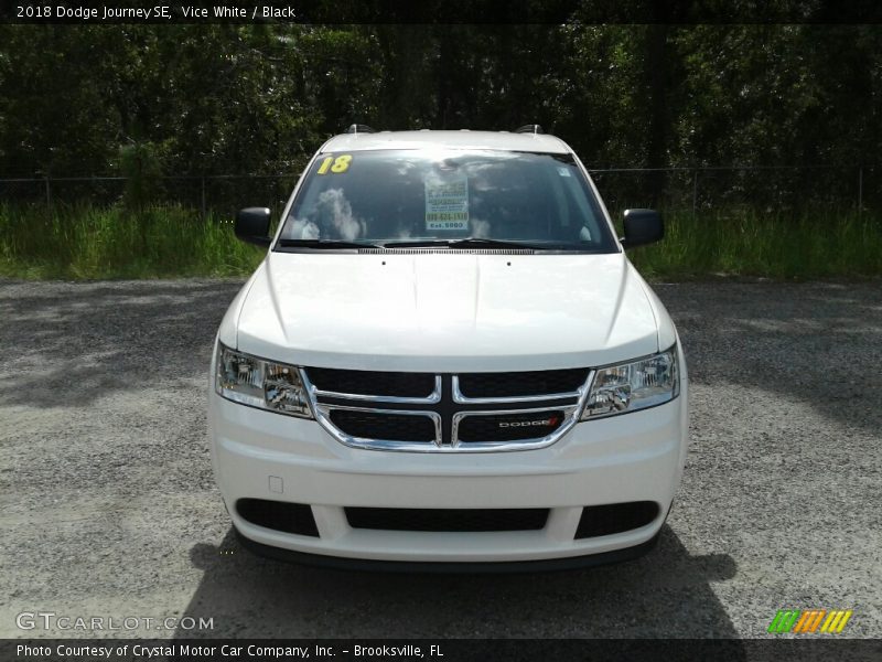 Vice White / Black 2018 Dodge Journey SE