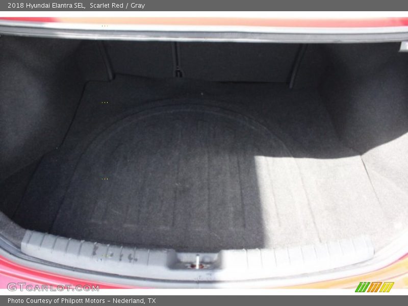 Scarlet Red / Gray 2018 Hyundai Elantra SEL