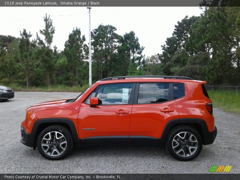 Omaha Orange / Black 2018 Jeep Renegade Latitude