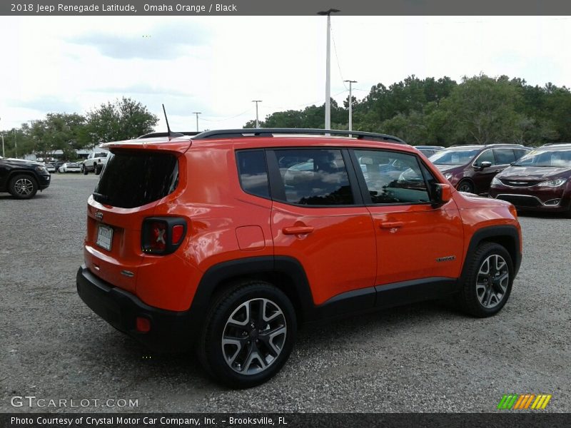 Omaha Orange / Black 2018 Jeep Renegade Latitude