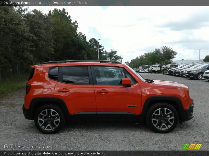 Omaha Orange / Black 2018 Jeep Renegade Latitude