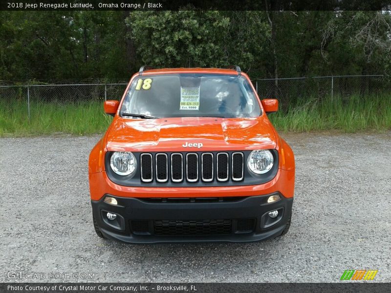 Omaha Orange / Black 2018 Jeep Renegade Latitude