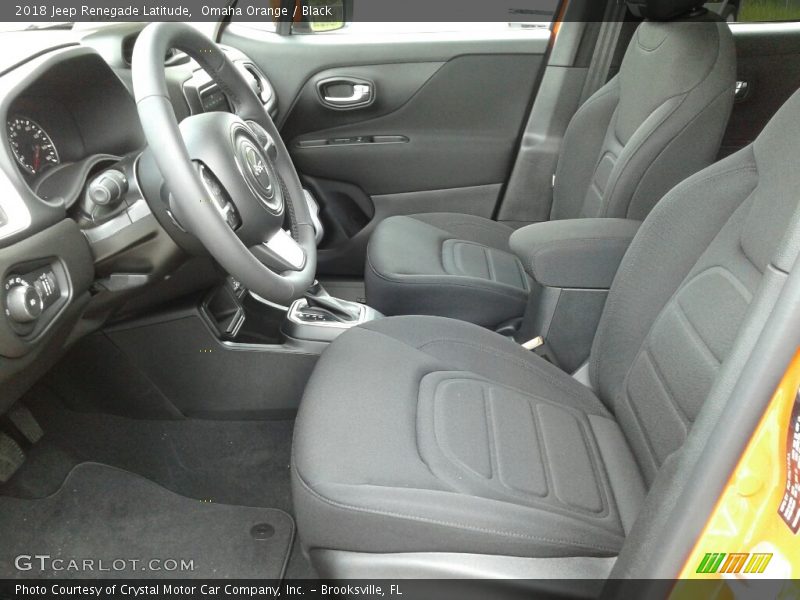 Omaha Orange / Black 2018 Jeep Renegade Latitude