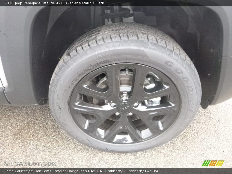 Glacier Metallic / Black 2018 Jeep Renegade Latitude 4x4