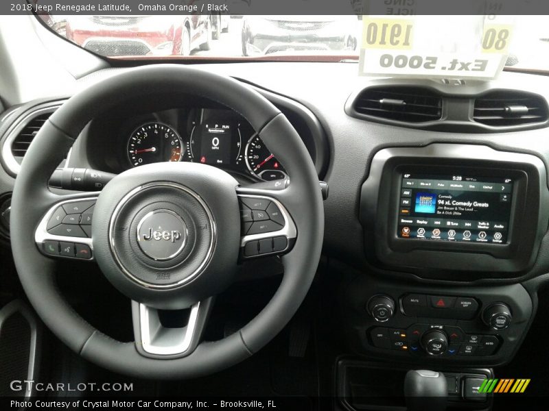 Omaha Orange / Black 2018 Jeep Renegade Latitude