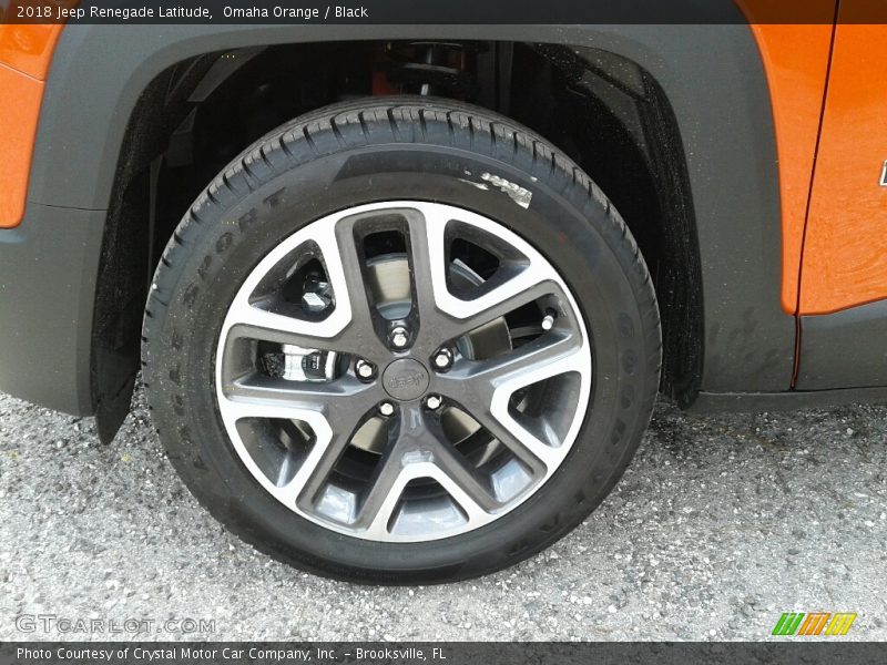 Omaha Orange / Black 2018 Jeep Renegade Latitude