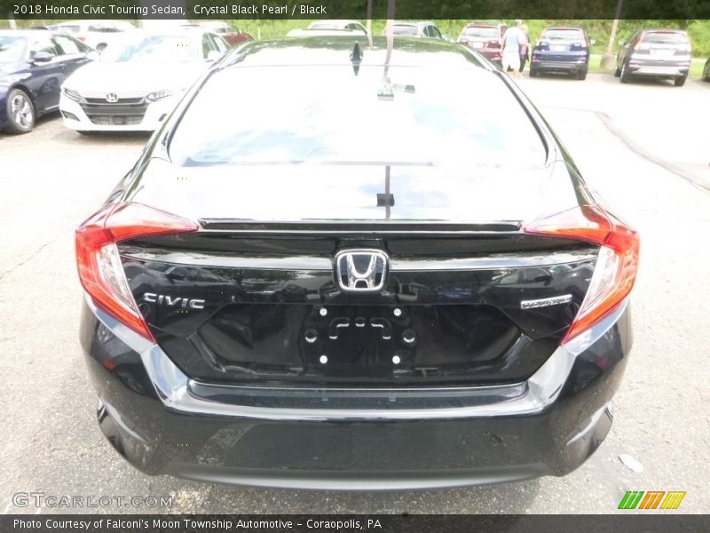 Crystal Black Pearl / Black 2018 Honda Civic Touring Sedan